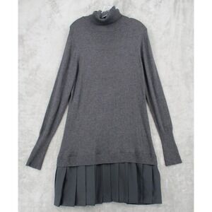 Soft Surroundings Sweater Dress Large‎ Angora Pleated Skirt Turtleneck Pullover